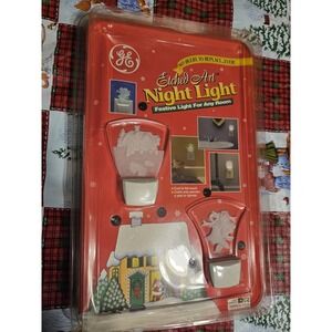 GE Etched Art Christmas Night Light Unopened